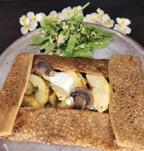 galette forestiere poulet creme creperie