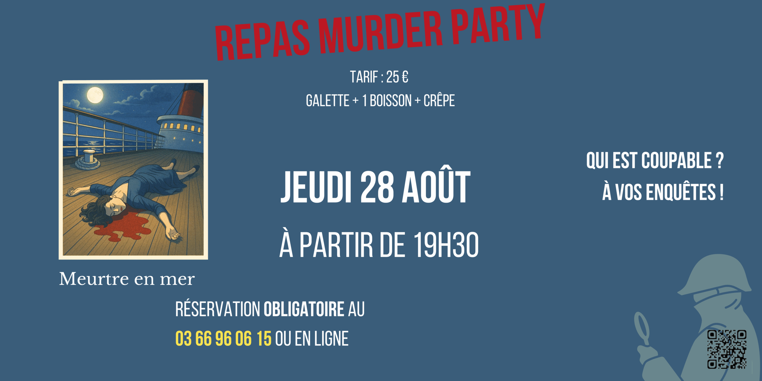 Bnnière murder meurtre en mer (2)