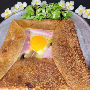 galette complete champignons oeuf jambon